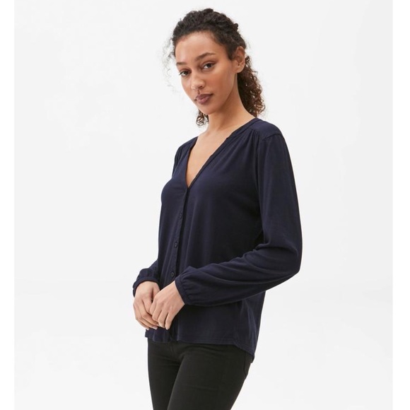 MICHAEL STARS 'Mason' Button Up Top in Admiral - Picture 3 of 7